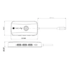 Kép 3/10 - Techly IDATA USBC-HUB5WL Vezeték nélküli USB-C HDMI 1080p videó adó 30m-ig