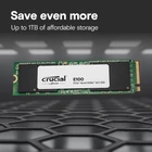 Kép 3/5 - Crucial E100 2 TB M.2 PCI Express 4.0 NVMe