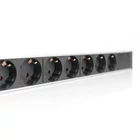 Kép 4/5 - Digitus DN-95412 áramelosztó egység (PDU) 7 AC kimenet(ek) 0U Fekete, Ezüst