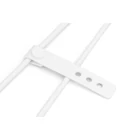 Kép 3/5 - Szilikon USB-A - Lightning tápkábel, USB 2.0 12W, MFI, 1m fehér