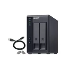 Kép 1/9 - QNAP TR-002 tárolóegység burkolat HDD/SSD ház Fekete 2.5/3.5"