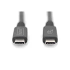 Kép 2/2 - Digitus AK-300343-008-S USB kábel USB4 Gen 2x2 1 M USB C 40 Gbit/s 100 W Fekete