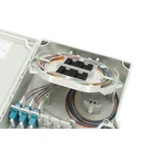 Kép 7/10 - Külső FTTH elosztó doboz, 12 hegesztés, 12x (LC/PC), hegesztési kazetta, 260x190x60 mm, IP65