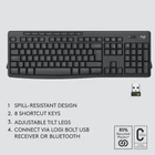 Kép 6/10 - Logitech 920-012067 billentyűzet Egér mellékelve Irodai Bluetooth QWERTZ Svájc Grafit