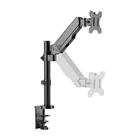 Kép 5/8 - Techly ICA-LCD 515B Gázrugós Forgatható Asztali Tartó 17-32" LCD Monitorokhoz, 8kg