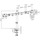 Kép 3/10 - Techly ICA-LCD 582-D Kétmonitoros állvány 13-32” LCD 8kg Asztali forgatható