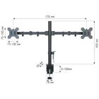 Kép 3/10 - Techly ICA-LCD 382-D Kétmonitoros állvány 13-27” LCD 10kg Asztali forgatható