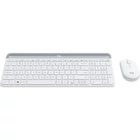 Kép 5/5 - Logitech 920-009201 billentyűzet Egér mellékelve Univerzális Vezeték nélküli RF QWERTY Északi Fehér