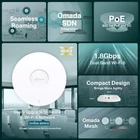 Kép 7/10 - TP-Link Omada EAP610 WLAN csatlakozási pont 1775 Mbit/s Fehér Ethernet-áramellátás (PoE) támogatása