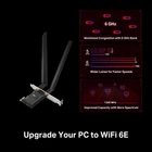 Kép 2/6 - TP-Link Archer TXE72E Belső WLAN / Bluetooth 2402 Mbit/s