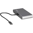Kép 2/7 - StarTech.com TB3DKM2HDL dokkoló állomás és port replikátor Vezetékes Thunderbolt 3 Szürke