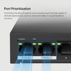 Kép 8/10 - Mercusys MS110P hálózati kapcsoló Vezérelt Fast Ethernet (10/100) Ethernet-áramellátás (PoE) támogatása Fekete