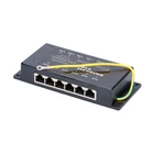Kép 3/5 - Extralink 6 Portos | Gigabit PoE Injektor | 6x 1000Mb/s RJ45