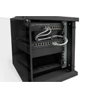 Kép 4/9 - 10" 6U falra szerelhető hálózati szekrény, SOHO PRO 325 x 315 x 300 mm, üvegajtó, fekete, szétszerelve, 30 kg