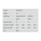Kép 4/5 - Digitus DK-2931-02 InfiniBand és száloptikai kábel 2 M LC ST I-VH Sárga