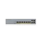 Kép 2/8 - Zyxel GS1350-12HP-EU0101F hálózati kapcsoló Vezérelt L2 Gigabit Ethernet (10/100/1000) Ethernet-áramellátás (PoE) támogatása Szürke