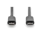 Kép 3/3 - Digitus AK-300138-030-S USB kábel USB 2.0 3 M USB C 0,48 Gbit/s Fekete