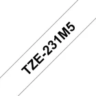 Kép 1/3 - Brother TZE-231M5 címkéző szalag Fehéren fekete