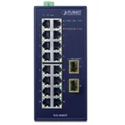 Kép 2/3 - PLANET IGS-1820TF hálózati kapcsoló Beállítást nem igénylő (unmanaged) L2 Gigabit Ethernet (10/100/1000) Kék