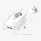 Kép 2/8 - TP-Link TL-PA7027P KIT PowerLine adapter 1000 Mbit/s Ethernet/LAN csatlakozás Fehér 2 db