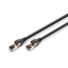 Kép 1/3 - RJ45-RJ45 patch kábel, Cat. 8.1, S/FTP, AWG 24/7, LSOH, 2 m, fekete