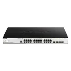 Kép 1/2 - D-Link DGS-1210-28P/ME/E hálózati kapcsoló Vezérelt L2/L3 Gigabit Ethernet (10/100/1000) Ethernet-áramellátás (PoE) támogatása 1U