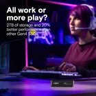 Kép 3/6 - Crucial CT1000P310SSD5 P310 1TB PCIe Gen4 NVMe 2280 M.2 SSD hűtőbordával