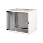 Kép 1/9 - 19" 9U falra szerelhető hálózati szekrény, SOHO PRO 460 x 540 x 400 mm, üvegajtó, szürke, szétszerelt, 60 kg