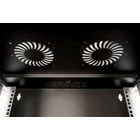 Kép 5/9 - 19" 4U falra szerelhető hálózati szekrény, SOHO PRO 240 x 540 x 400 mm, üvegajtó, fekete, szétszerelve, 60 kg