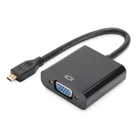 Kép 1/3 - Digitus DA-70460 video átalakító kábel HDMI D-típus (Micro) VGA (D-Sub) Fekete