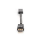 Kép 2/4 - Digitus AK-340400-001-S video átalakító kábel 0,15 M DisplayPort HDMI Fekete