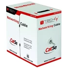 Kép 2/6 - Techly ITP8-FLU-0305 Cat5e UTP Kábel csavart érpár 305m CCA szürke