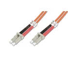 Kép 1/5 - Digitus DK-2533-01 Többmódú optikai patch kábel LC-LC 1m OM2