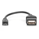 Kép 2/4 - Digitus AK-300309-002-S USB kábel USB 2.0 0,2 M USB A Fekete