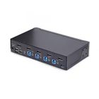 Kép 2/6 - StarTech.com D86A2-4-PORT-8K-KVM KVM kapcsoló Fekete