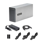 Kép 10/10 - StarTech.com 2TBT3-PCIE-ENCLOSURE dokkoló állomás és port replikátor Vezetékes Thunderbolt 3 Ezüst