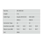 Kép 2/5 - Digitus DK-2933-02 Egymódú Optikai Kábel LC-től LC-ig 2m OS2 Teljes Dupleksz