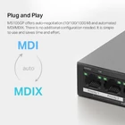 Kép 9/10 - Mercusys MS105GP hálózati kapcsoló Gigabit Ethernet (10/100/1000) Ethernet-áramellátás (PoE) támogatása Fekete