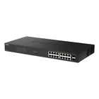 Kép 3/4 - D-Link DGS-1018P Beállítást nem igénylő (unmanaged) Gigabit Ethernet (10/100/1000) Ethernet-áramellátás (PoE) támogatása Fekete