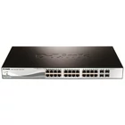 Kép 1/3 - D-Link DGS-1210-28P hálózati kapcsoló Vezérelt L2 Ethernet-áramellátás (PoE) támogatása 1U