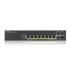 Kép 2/4 - Zyxel GS1920-8HPV2 Vezérelt Gigabit Ethernet (10/100/1000) Ethernet-áramellátás (PoE) támogatása Fekete
