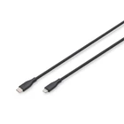 Kép 1/5 - Szilikon USB-C to Lightning tápkábel, USB 2.0 60W, MFI, 0,5m fekete
