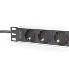 Kép 4/5 - Digitus DN-95418 áramelosztó egység (PDU) 4 AC kimenet(ek) 0U/1U Fekete