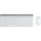 Kép 1/5 - Logitech 920-009201 billentyűzet Egér mellékelve Univerzális Vezeték nélküli RF QWERTY Északi Fehér