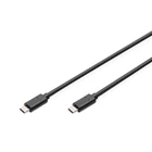 Kép 1/3 - Digitus AK-300138-030-S USB kábel USB 2.0 3 M USB C 0,48 Gbit/s Fekete