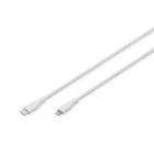 Kép 1/5 - Szilikon USB-C to Lightning tápkábel, USB 2.0 60W, MFI, 2 m, fehér