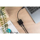Kép 4/8 - Digitus DN-3027 dokkoló állomás és port replikátor Fekete
