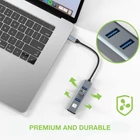 Kép 10/10 - Techly IDATA USB-ETGIGA3CA USB-C-RJ45 Gigabit Hálózati Kártya/Adapter, 3x USB-A Hub