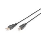 Kép 1/2 - Digitus DB-300105-030-S USB kábel USB 2.0 3 M USB A 0,48 Gbit/s Fekete