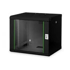 Kép 1/3 - Digitus DN-19 09-U-SW állvány 9U Falra szerelhető állvány Fekete